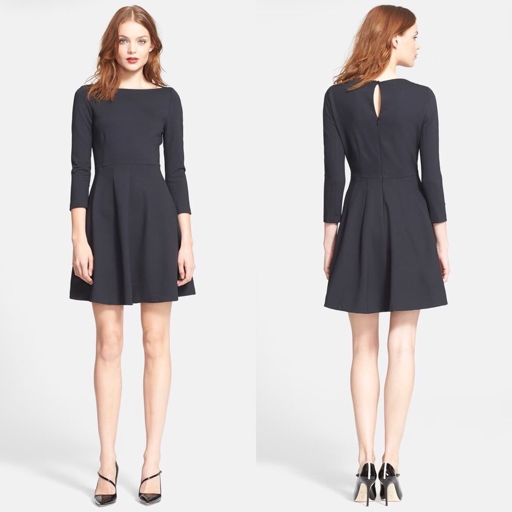 Kate Spade Selma Fit and Flare Dress Black 10